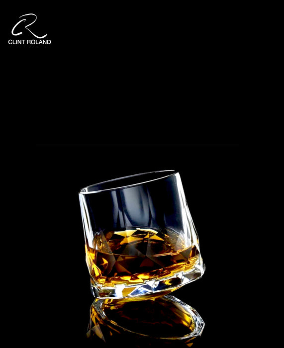 Whiskey Rock Rotating Crystal Tumbler
