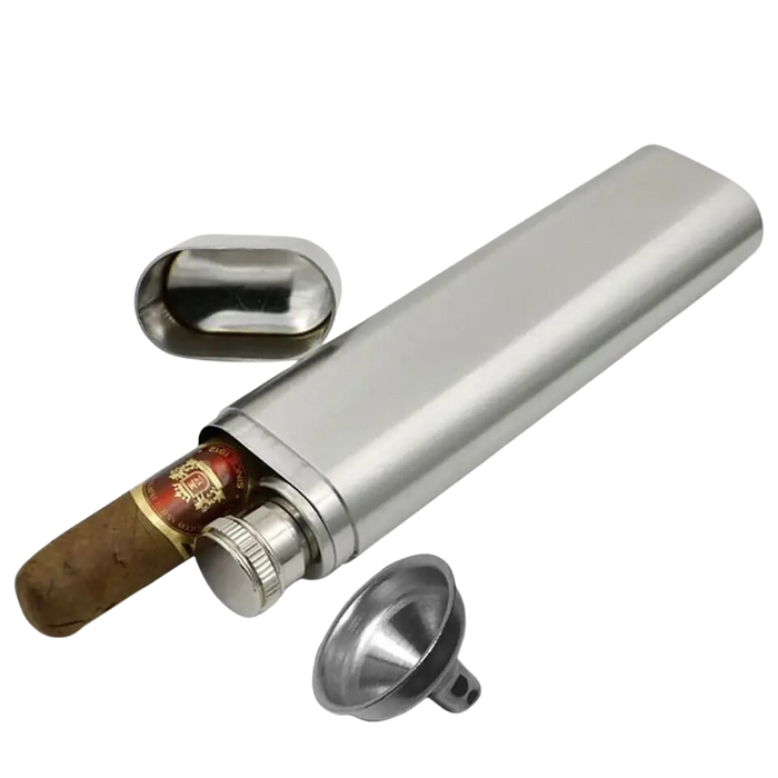 Flasque élégante pour cigares et whisky