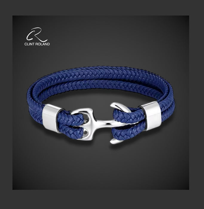 Luxury Leather Anchor Bracelet