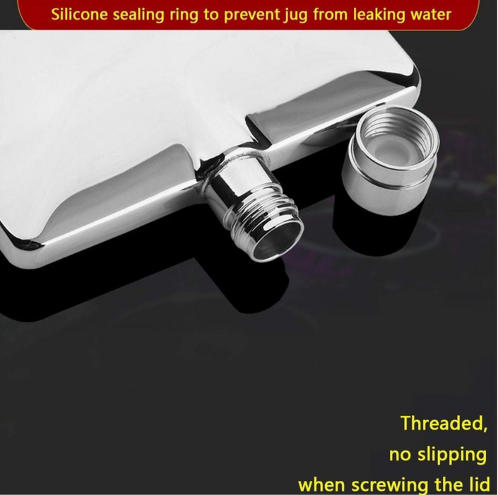 Ultra Thin Elegant Chrome Pocket Flask