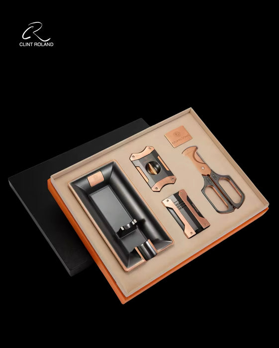Luxury Bronzed Cigar Gift Set