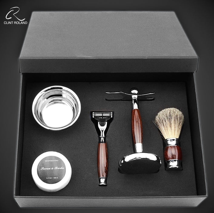 Coffret cadeau de rasoir vintage de luxe