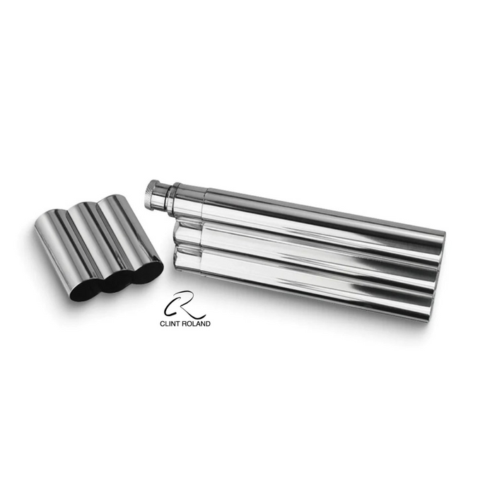 Triple Tubed - Cigar and Liquid Pocket Flask