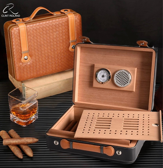 Premium Handcrafted Cedarwood Cigar Humidor