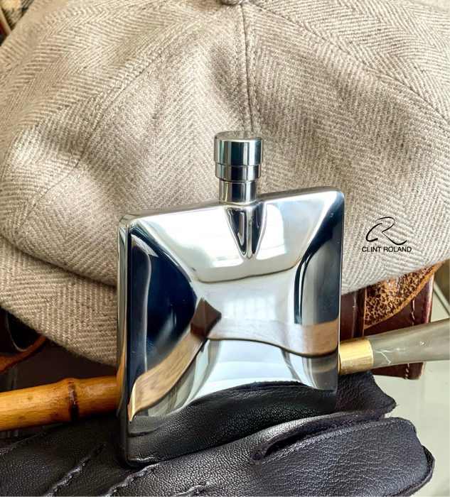 Ultra Thin Elegant Chrome Pocket Flask