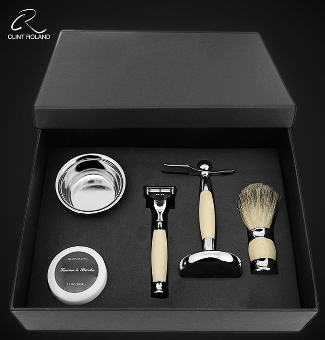 Coffret cadeau de rasoir vintage de luxe