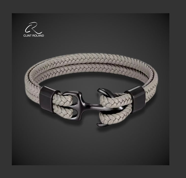 Luxury Leather Anchor Bracelet