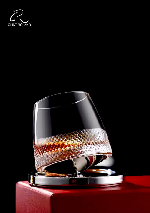 Rotating Whiskey  Glass