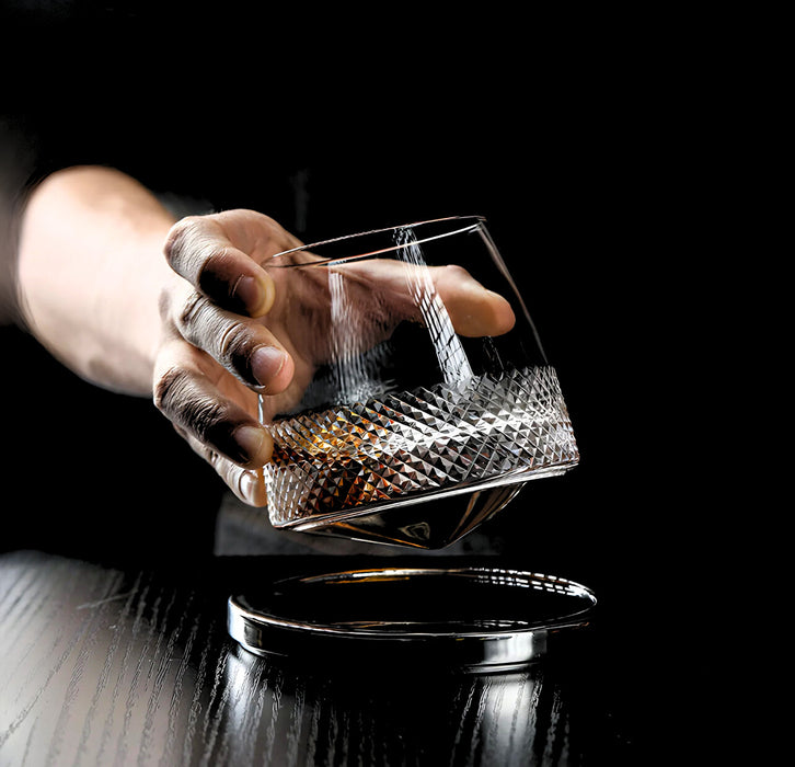 Rotating Whiskey  Glass