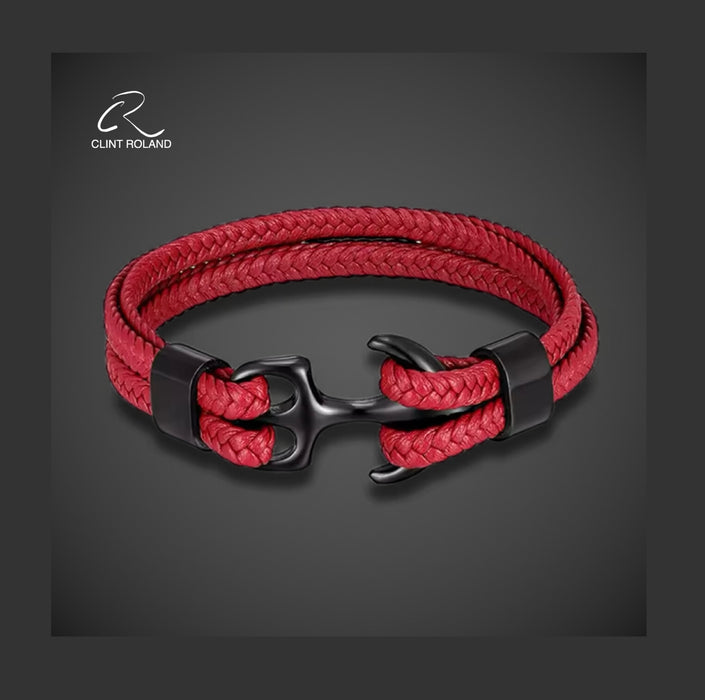 Luxury Leather Anchor Bracelet