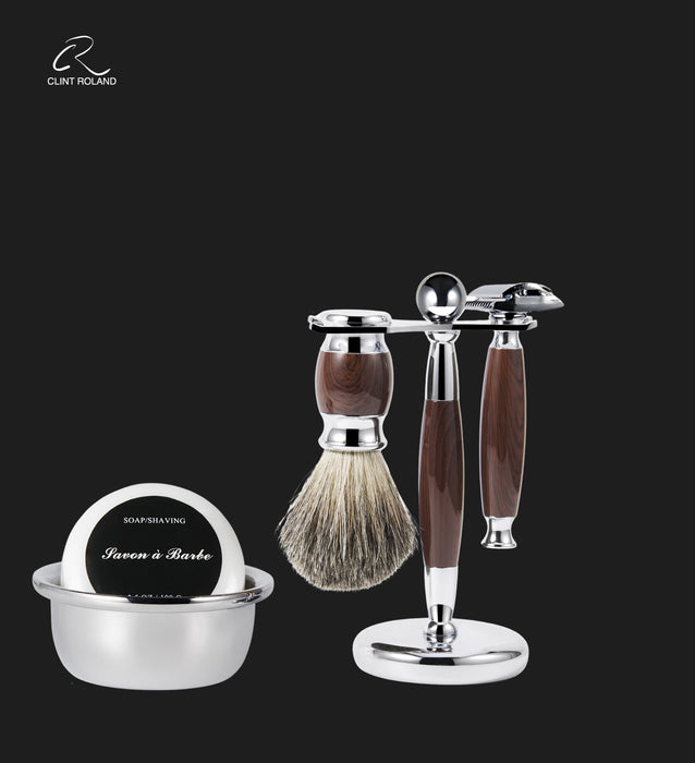 Coffret cadeau de rasoir vintage de luxe