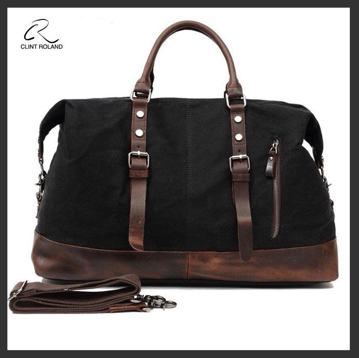 Sac fourre-tout Safari en toile/cuir