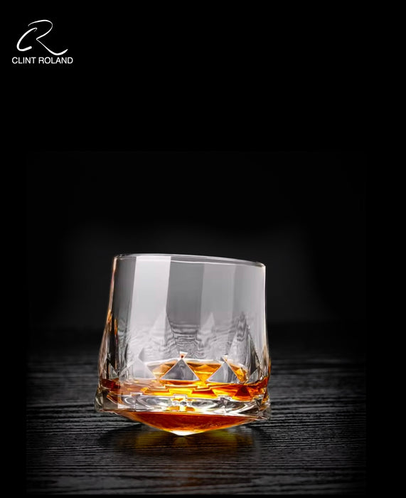 Whiskey Rock Rotating Crystal Tumbler