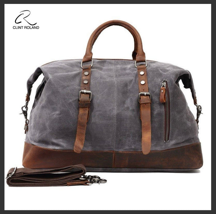Sac fourre-tout Safari en toile/cuir