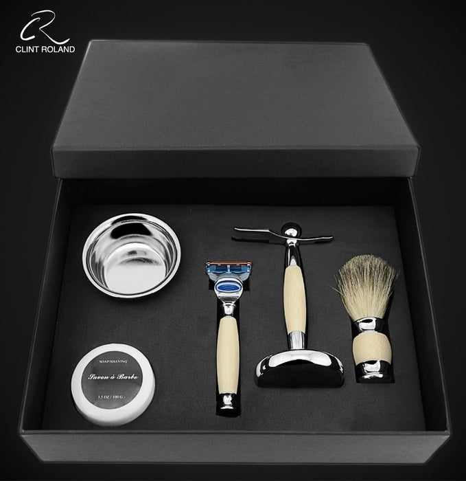 Coffret cadeau de rasoir vintage de luxe
