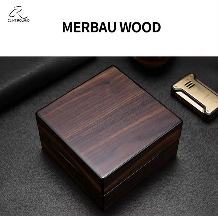 Retro Merbau Wood Small Foldable Cigar Ashtray