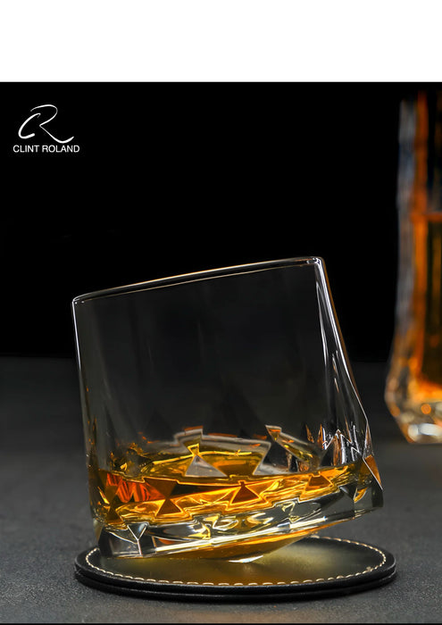 Whiskey Rock Rotating Crystal Tumbler