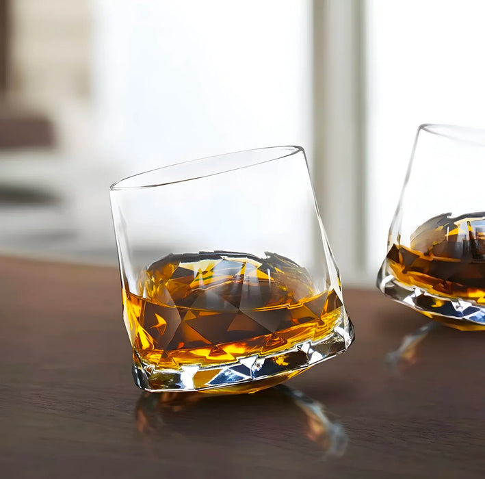 Whiskey Rock Rotating Crystal Tumbler