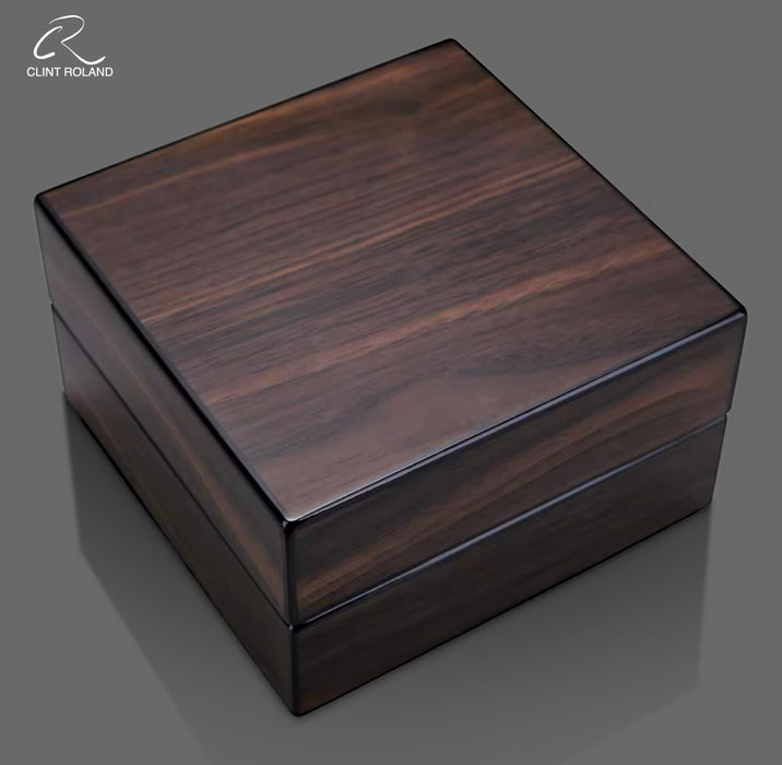 Retro Merbau Wood Small Foldable Cigar Ashtray