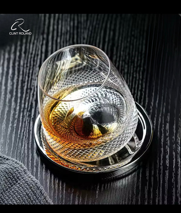Rotating Whiskey  Glass