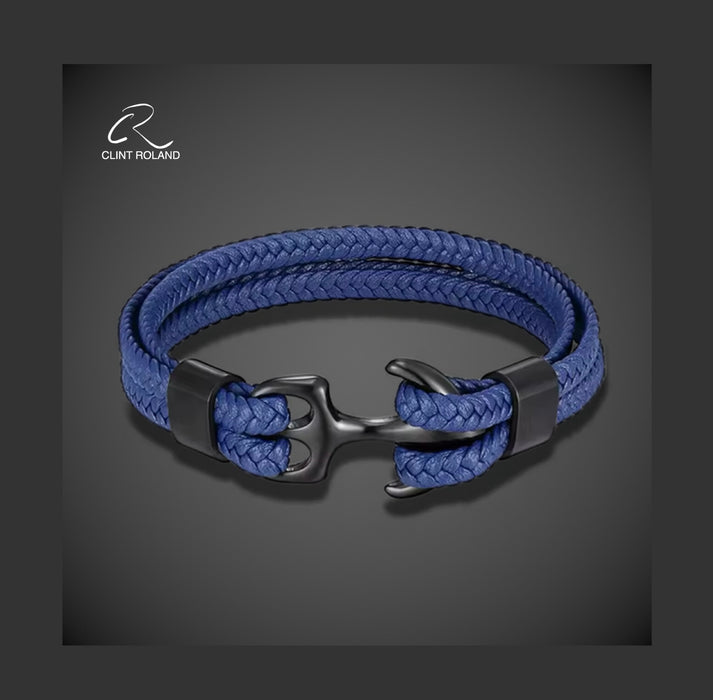 Luxury Leather Anchor Bracelet