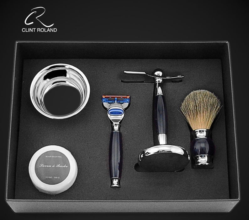 Coffret cadeau de rasoir vintage de luxe