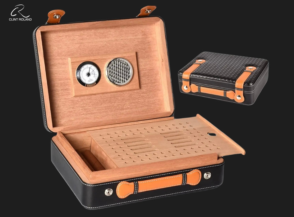 Premium Handcrafted Cedarwood Cigar Humidor