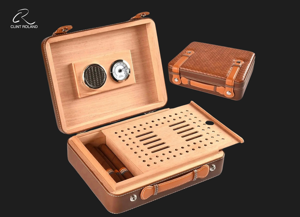 Premium Handcrafted Cedarwood Cigar Humidor
