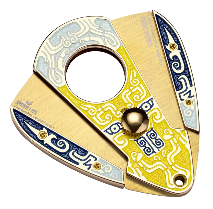 Colourful Hand Painted Collectors Cigar Cutter