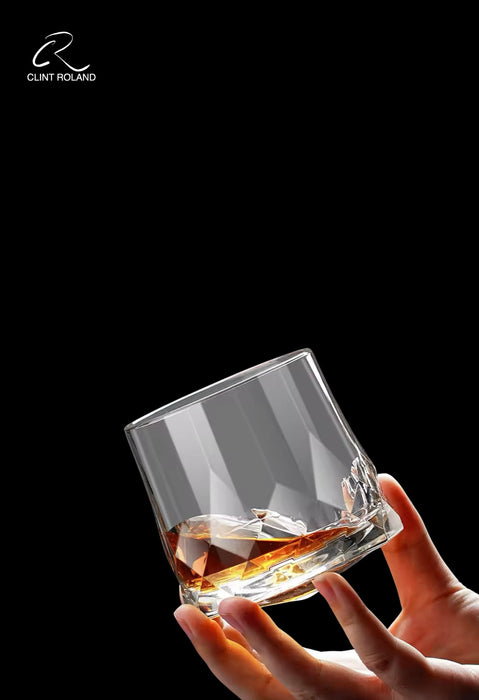 Whiskey Rock Rotating Crystal Tumbler