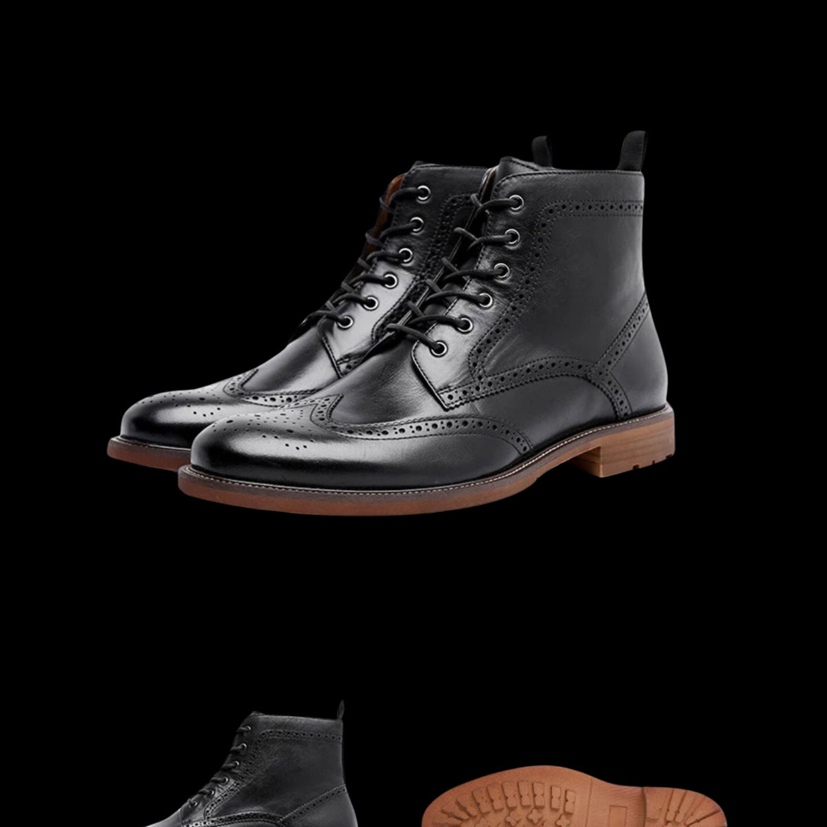 Chelsea lace-up with zip leather boots — Clint Roland