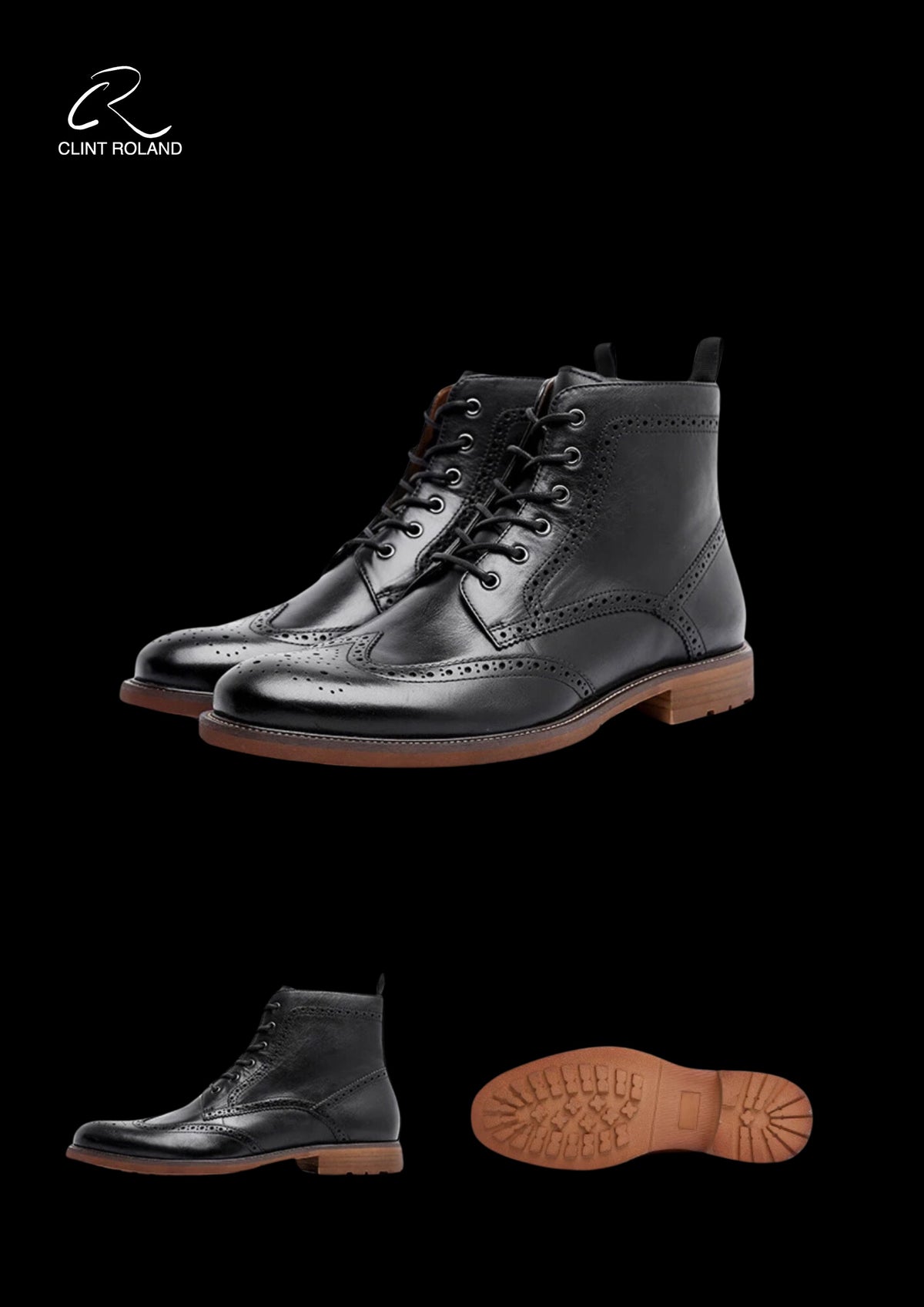 Chelsea lace-up with zip leather boots — Clint Roland