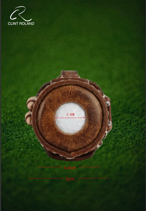 Vintage Leather Golf Divot and Ball Holder