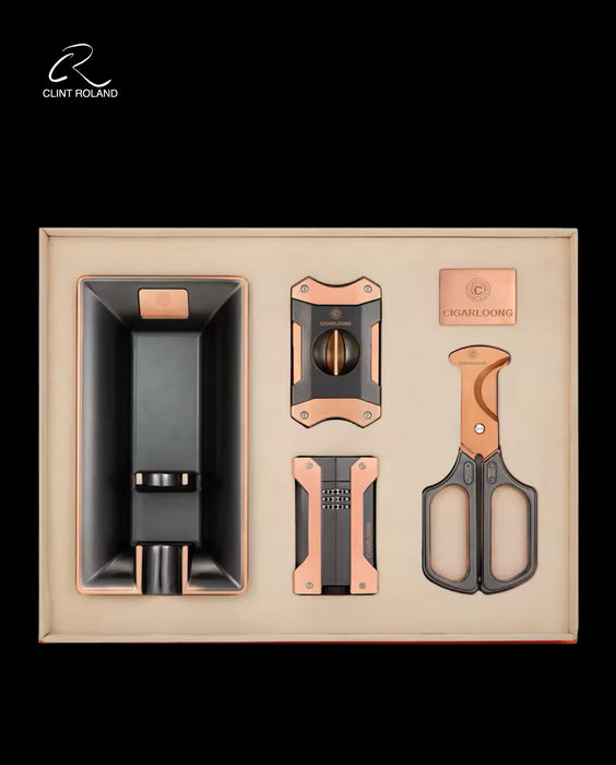 Luxury Bronzed Cigar Gift Set