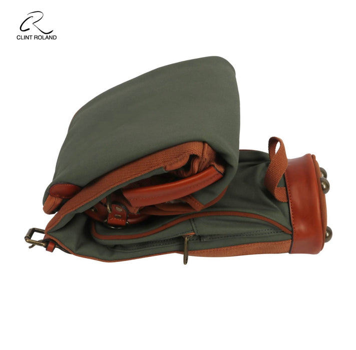 Vintage Canvas and Leather Sunday Pencil Golf Bag