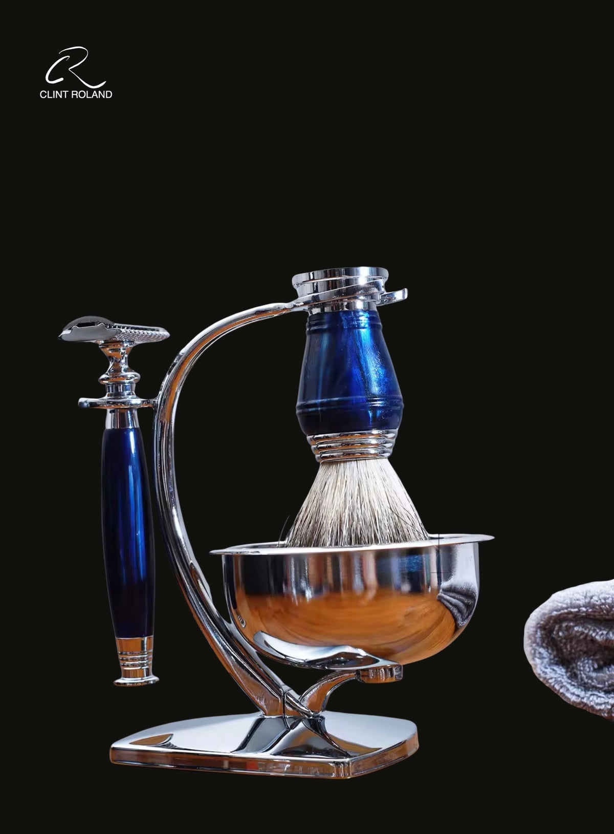 Blue Marbled Vintage Double Safety Razor Set - Classic Men’s Shaving K ...