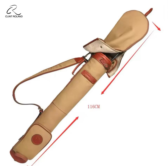 Vintage Canvas and Leather Sunday Pencil Golf Bag