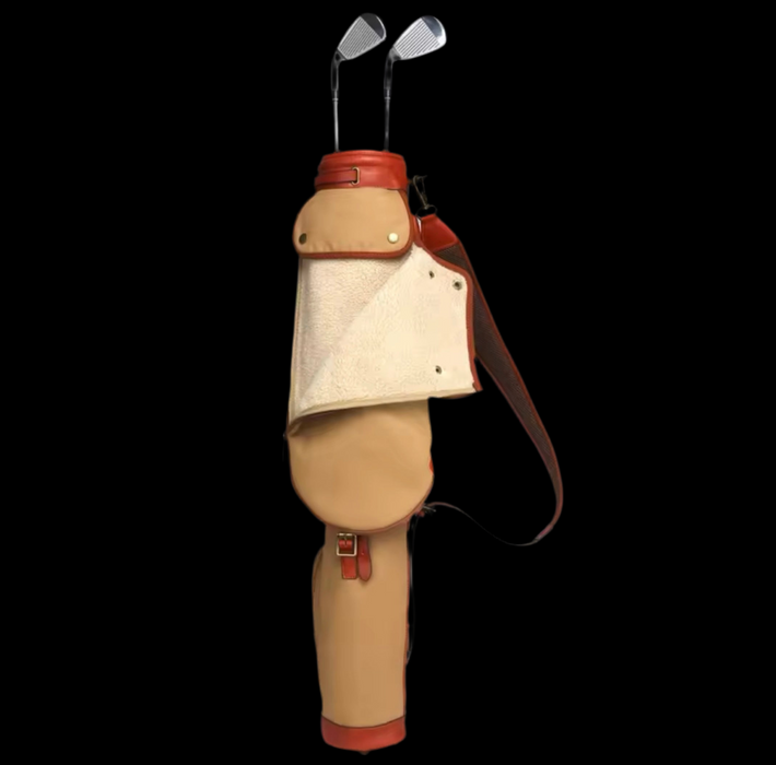 Vintage Canvas and Leather Sunday Pencil Golf Bag